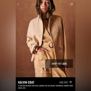 NWT Sezane Kalvin Coat size US2